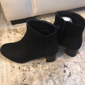 Black ankle booties